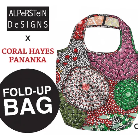 Alperstein Designs | Fold-Up Bag - Coral Hayes