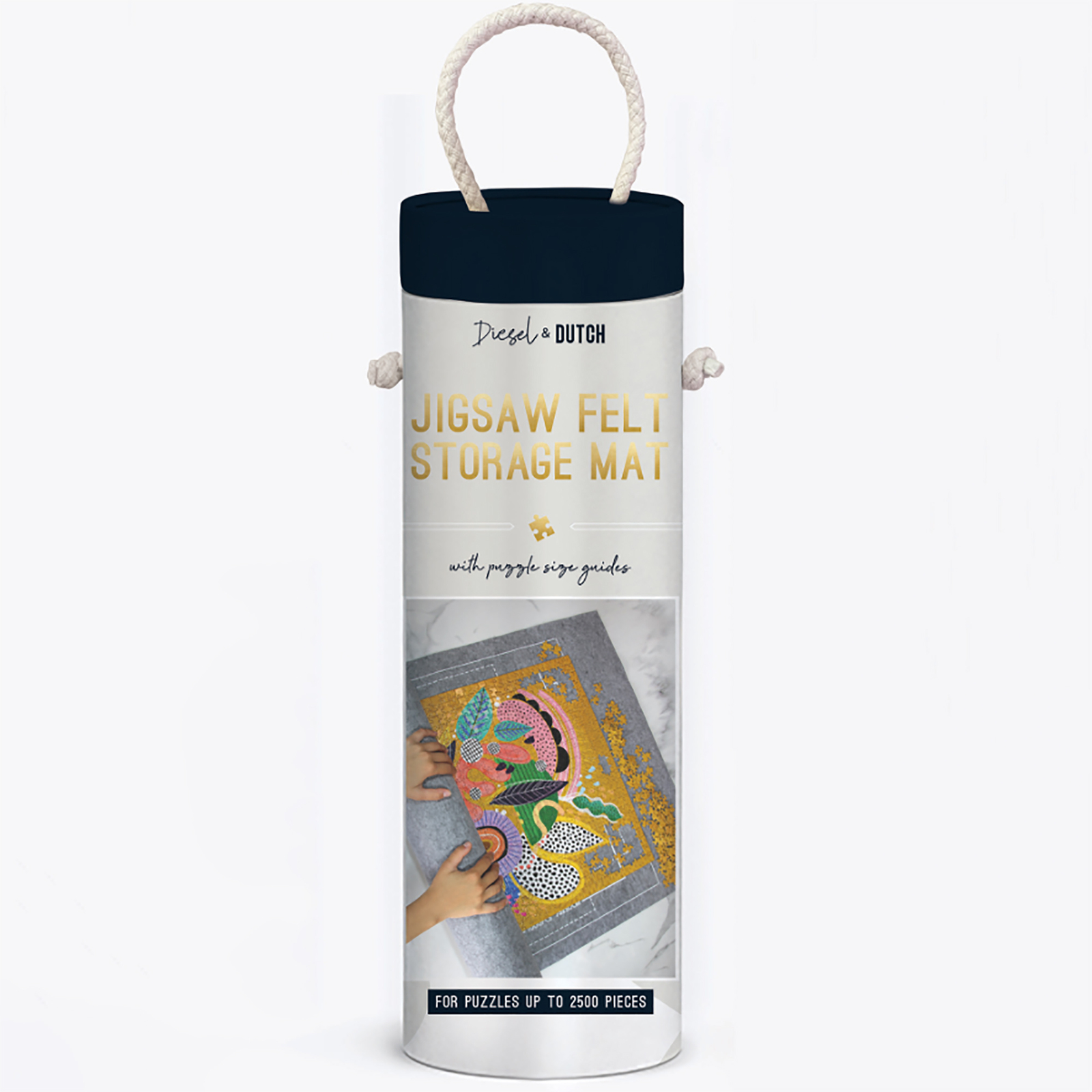 Diesel & Dutch | Jigsaw Felt Roll Up Storage Mat - Image 2