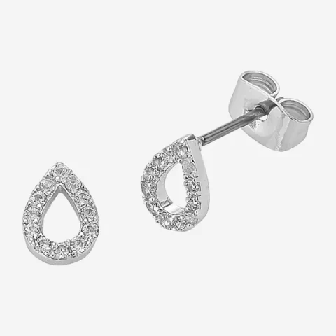 Liberte | Petite Diamond Silver Earrings