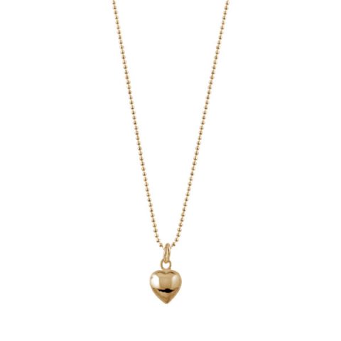 Von Treskow | Gold Filled Fine Ball Chain Necklace with Solid Heart