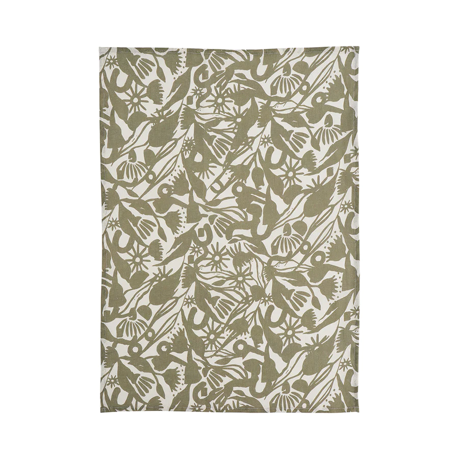 Annabel Trends | Linen Tea Towel - Abstract Gum