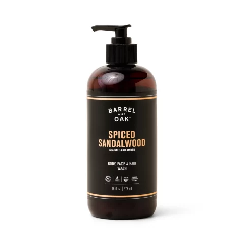 Barrel & Oak | Hair, Face & Body All-In-One Wash - Spiced Sandalwood 473ml