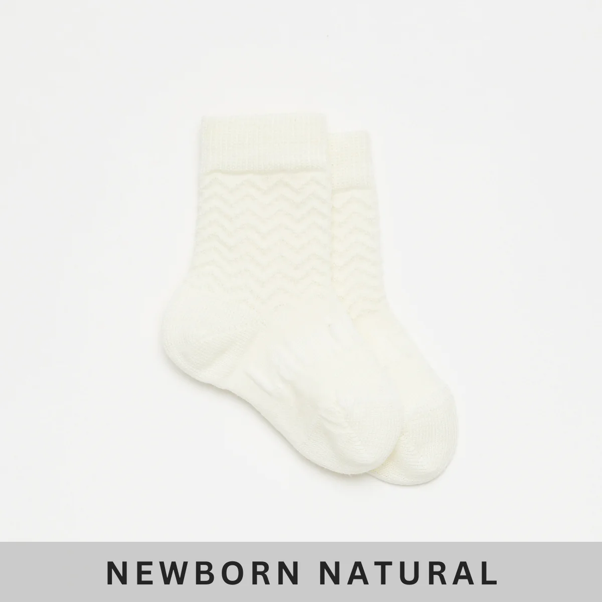 Lamington | Merino Wool Crew Socks - Baby - Pearl - Three Sizes - Image 2