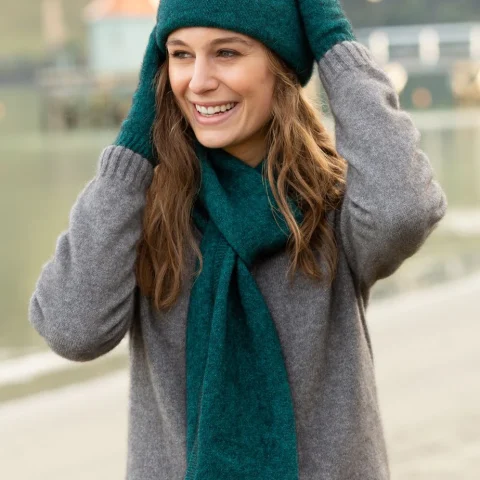 Noble Wilde | Possum Merino Beanie - Paua