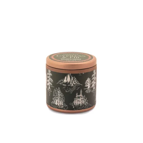 Paddywax | Green Copper Tin Candle - Cypress & Fir
