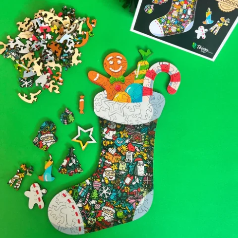 Twigg Puzzles | Jigsaw Puzzle 92pcs - Christmas Stocking